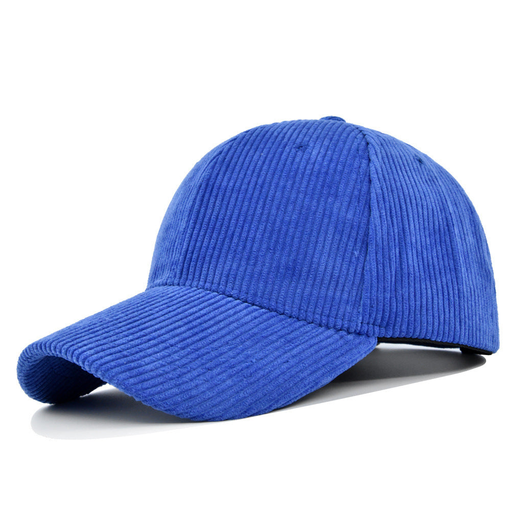 Fashion Corduroy All-matching Peaked Cap Men