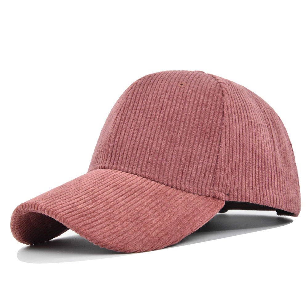 Fashion Corduroy All-matching Peaked Cap Men