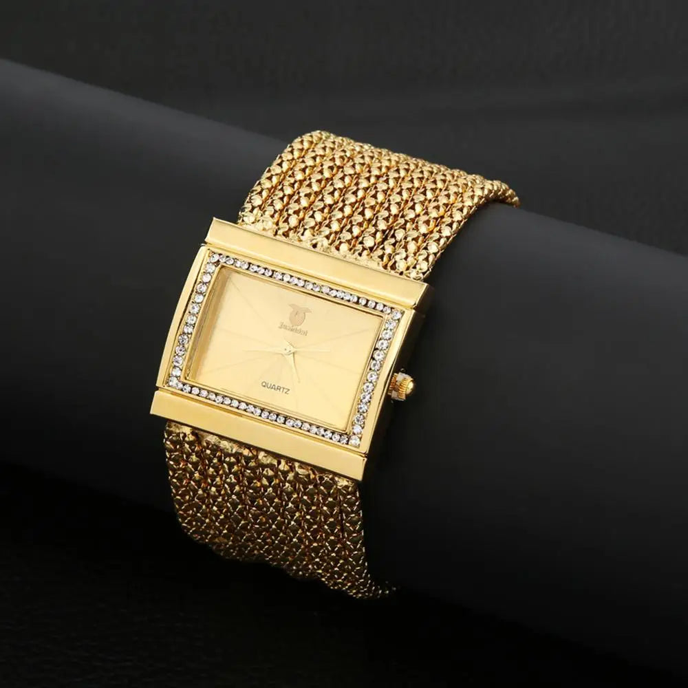 Beads Alloy Women Fashion Multi-layer Analog Quartz Band Bracelet Wrist Watch