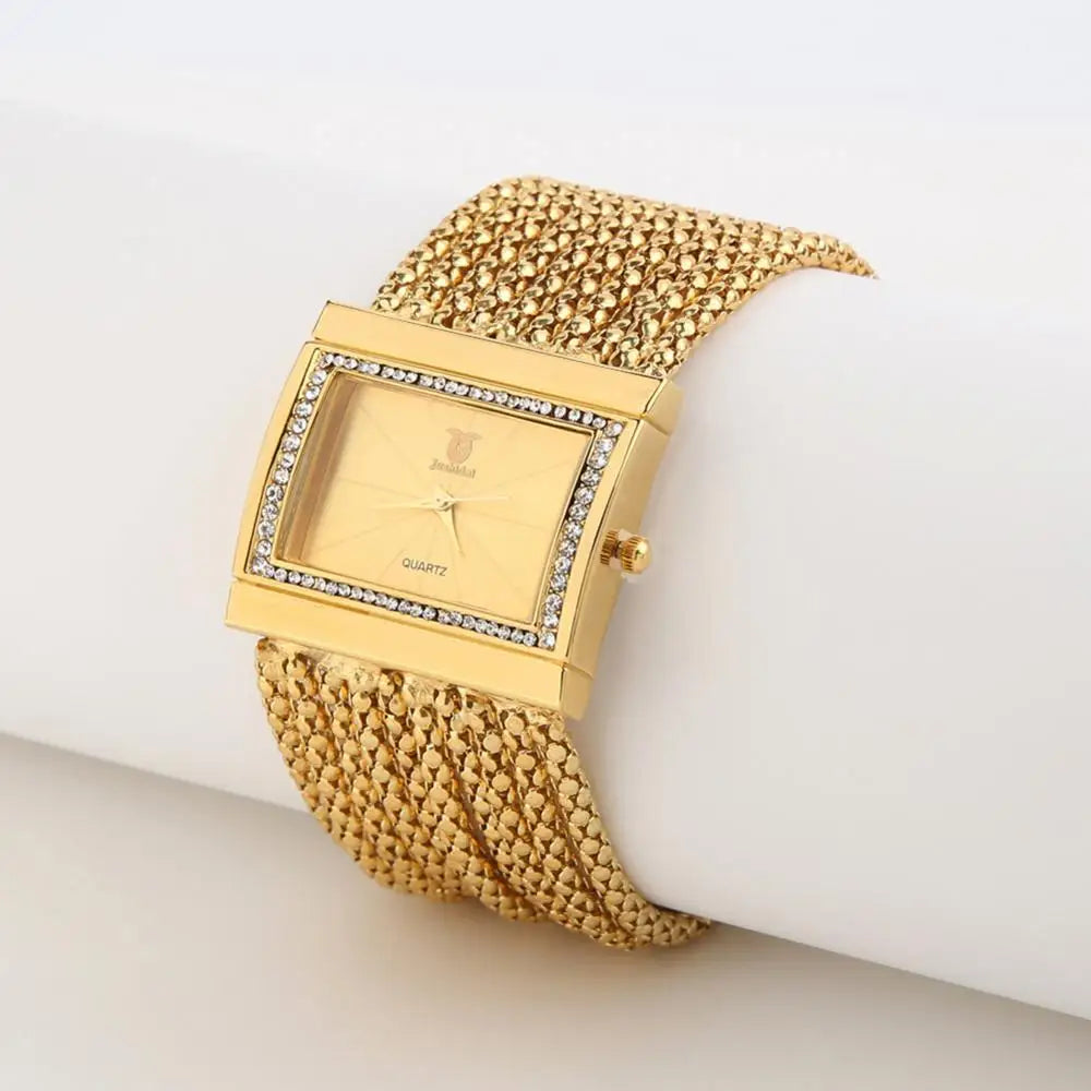 Beads Alloy Women Fashion Multi-layer Analog Quartz Band Bracelet Wrist Watch